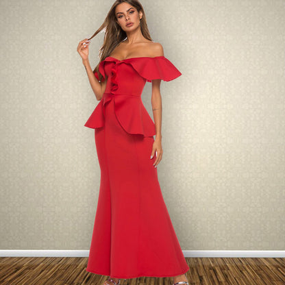 Xmas Mermaid Wholesale Prom Maxi Dress SD161608