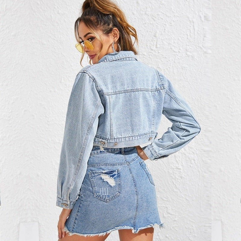 Denim Jacket For Women Coats And Jackets Short With Tassels Design
