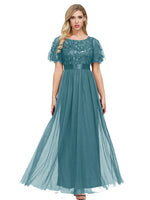 Elegant Mesh Swing Prom Evening Dress Wholesale Maxi Dresses