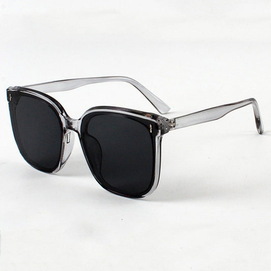 Korean Fashion with Personalized Rivet Sunglasses Fashion Trendy Studded Trimmed Square Large Frame Sunglasses