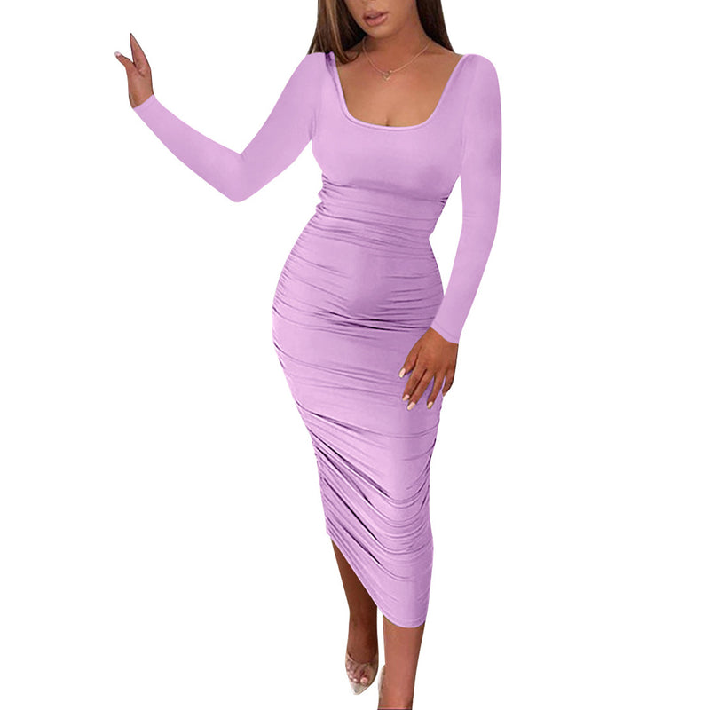 Pleated Wholesale Bodycon Dresses For St. Patrick'S Day