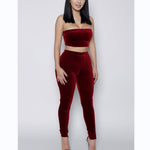 Tight Tube Tops & Tight Trousers Sexy Suits Wholesale Women'S 2 Piece Sets