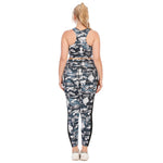 Curvy Yoga Fitness Suits Sport Bra & Leggings Fashion Printed Workout Plus Size Two Piece Sets Wholesale