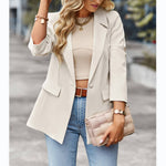 Solid Color Women Suits Office Formal Blazer Wholesale Coats