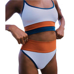 Split Swimsuits Colorblock Print Womens Bikini Womens 2 Piece Sets Swimwear Wholesale Vendors