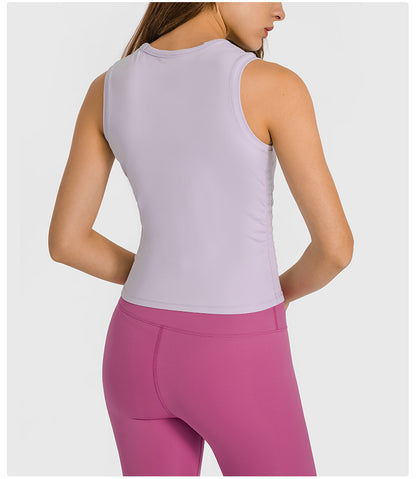 Sports Running Yoga Tank Top Skinny Solid Color Fitness Wholesale Womens Activewear