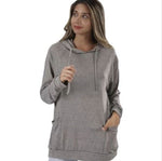Hooded Pocket Long Sleeve Casual Sweatshirt Wholesale Womens Tops