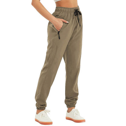 Solid Color Drawstring Women Sweatpants