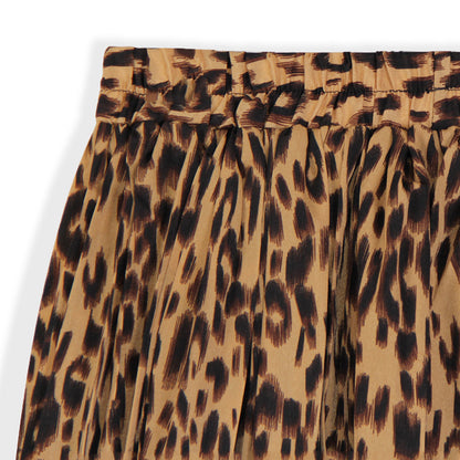 Leopard Print Mid-Length Slim-fit Pleated Wholesale Skirts Women Clothing