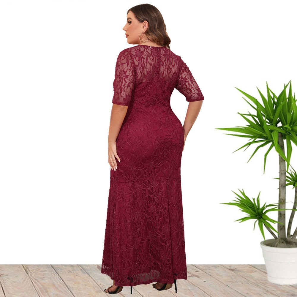 Elegant Evening Gown Bridesmaid Curvy Dresses Wholesale Plus Size Clothing