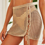 Sexy Knitted Cutout Beachwear Bikini Cover Up Wholesale Skirts