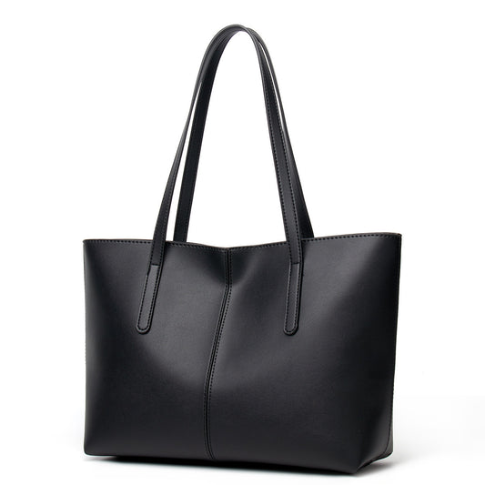 large capacity single shoulder wholesale PU female tote bag