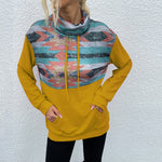 Pile Collar Geomatric Wholesale Women Sweatshirt