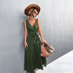 Sleeveless Low Cut Wholesale Dresses For St. Patrick'S Day & Valentine'S Day