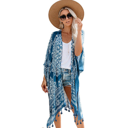 Side Slit Asymmetrical Beachwear Wholesale Cardigans For Valentine'S Day