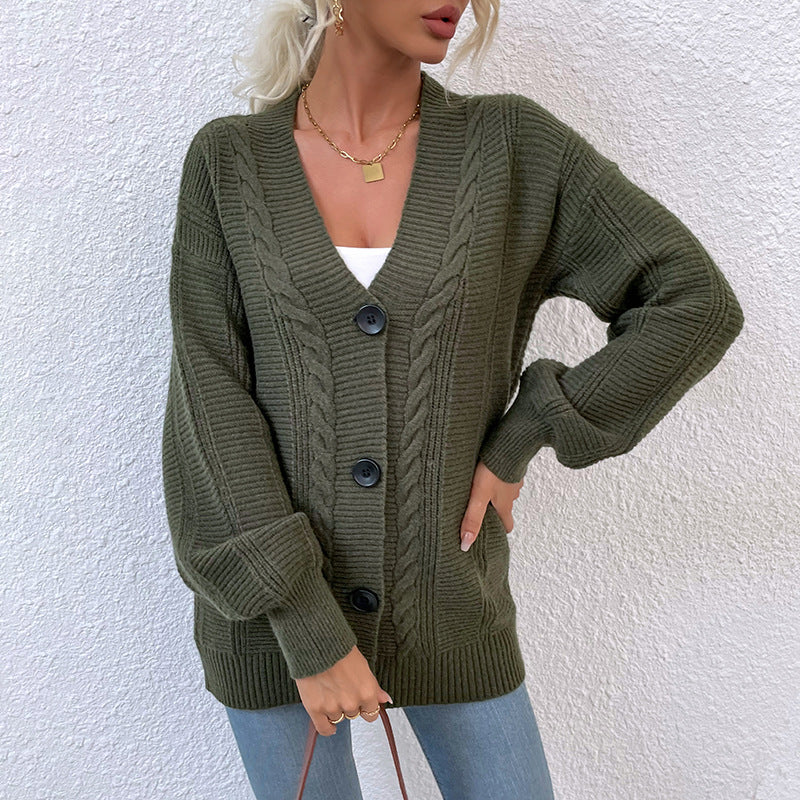 Plain Wholesale Cardigan With Button