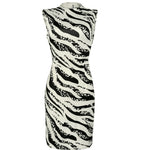 Sleeveless Zebra Print Dresses Wholesale Women Clothing