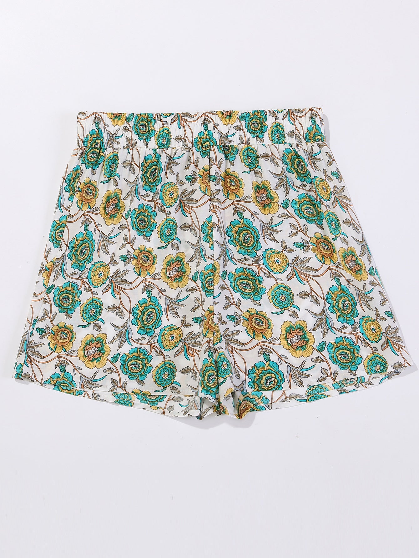 Floral High Waist Wholesale Womens Shorts For St. Patrick'S Day