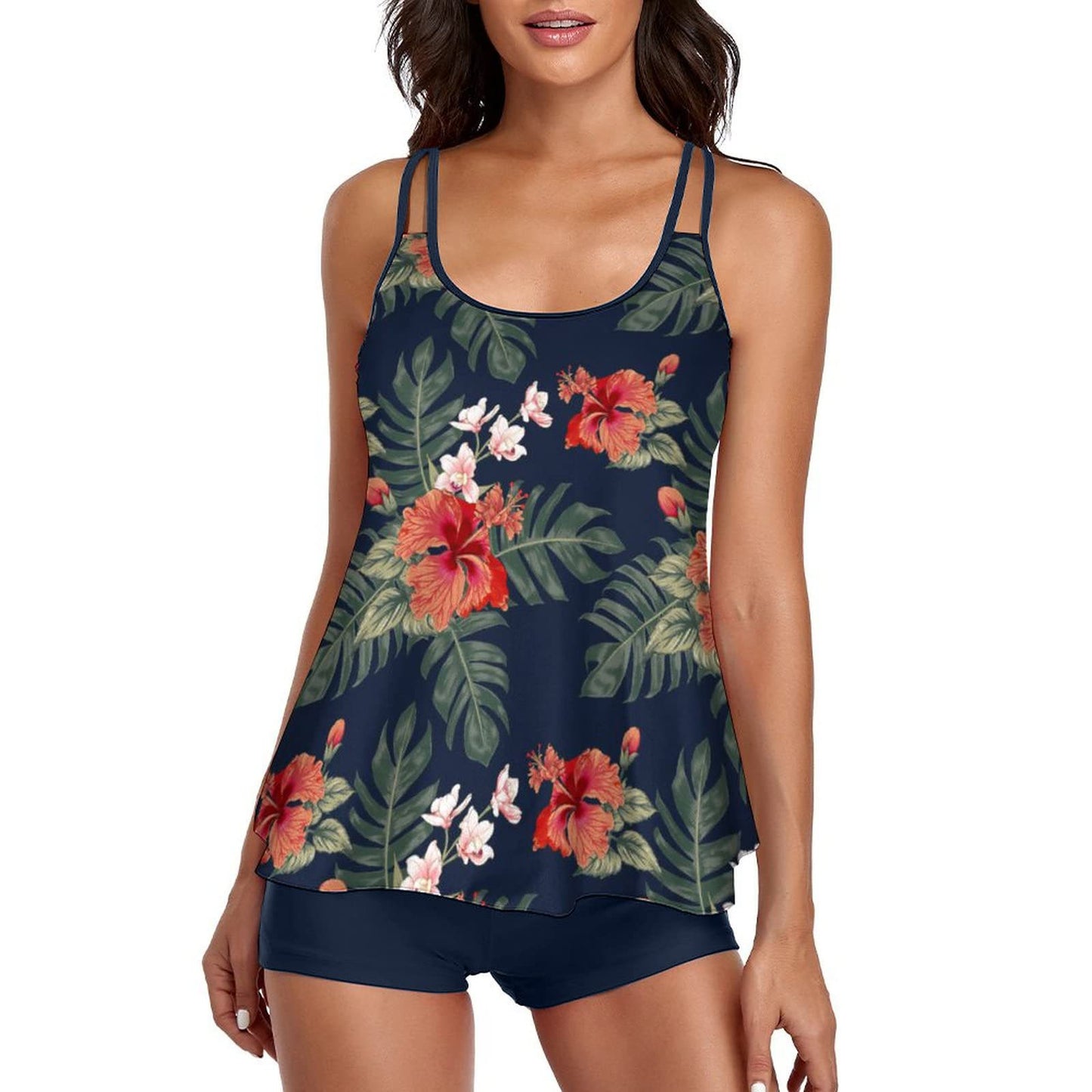 Printed Swimwears Tops & Boyshorts Womens 2 Piece Sets Tankini Womens Swimsuit Wholesale Vendors