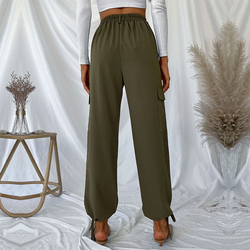 Women'S Overall Drawstring Pants Wholesale Trousers