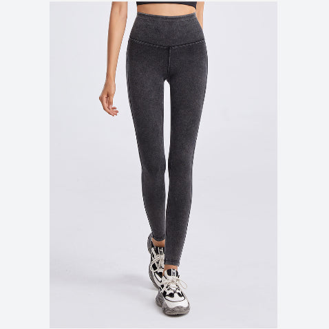 Fashion Denim Yoga Pants Pocket Trousers Wholesale Womens Leggings