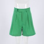 Cotton Linen Casual High Waist Solid Color Wholesale Shorts