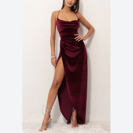 Split Irregular Cami Wholesale Prom Dresses