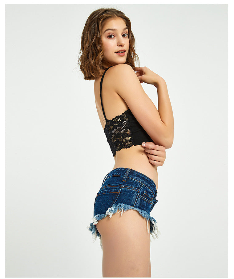 Casual Denim Shorts Frayed Raw Hem Ripped Women Vendors Wholesale Jeans Shorts