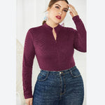 Plus Size Wholesale Knit Sweater Bodysuit