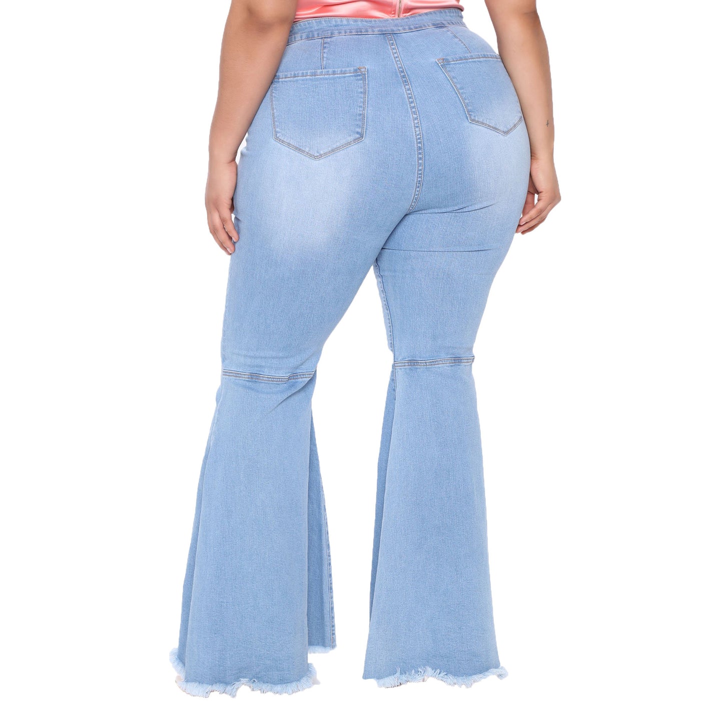 Retro Simple Flared Pants Plus Size Jeans Wholesale