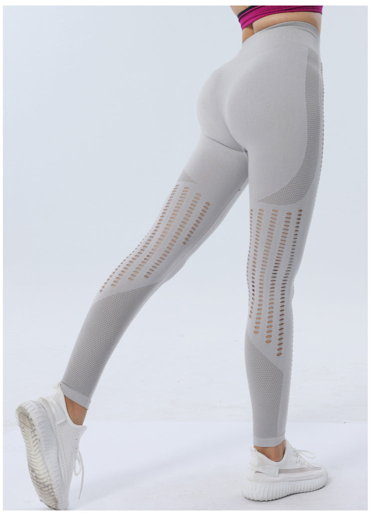 Hollow Running Fitness Sports Seamless Yoga Pants Wholesale Leggings