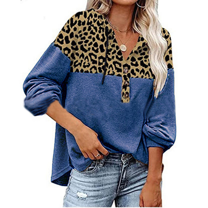 Hoodie Wholesale Leopard Casual Style Women Clothing