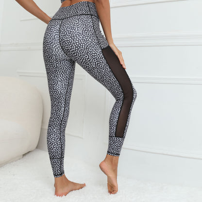 See-Through Patchwork Wholesale Leggings