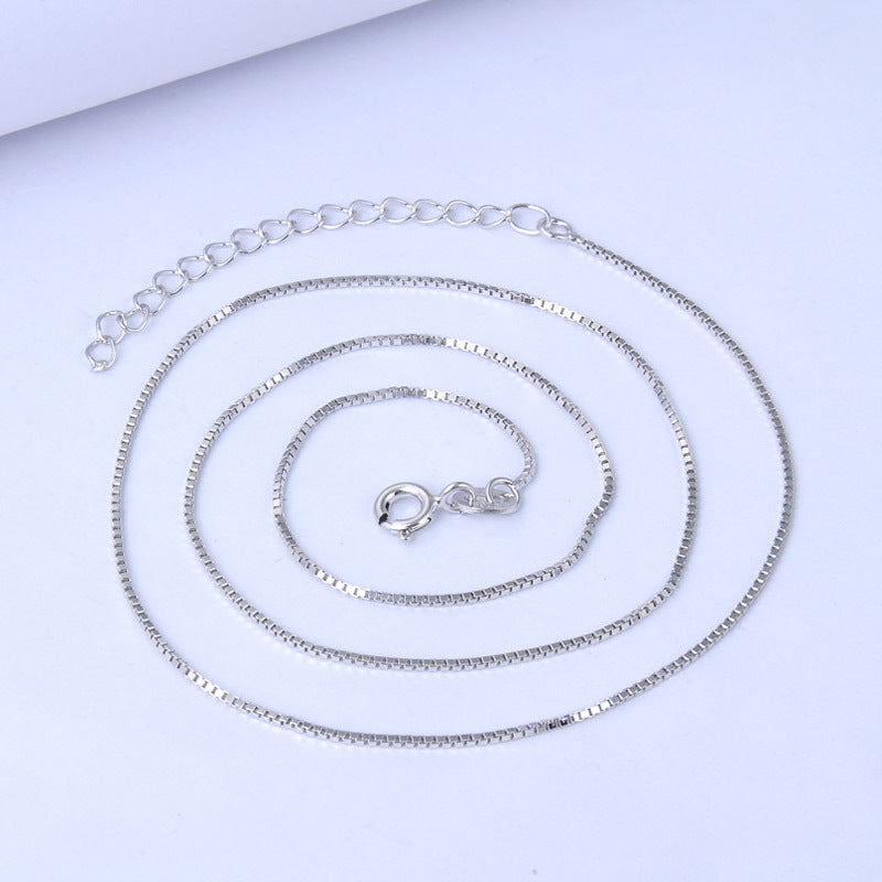S925 Silver Necklace Simple Fashion Wholesale Women Silver Jewelry Chain