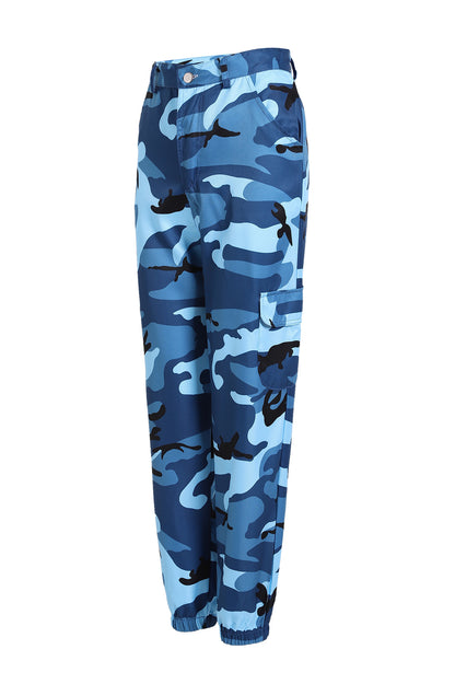 Camouflage Casual High Waist Harem Pants