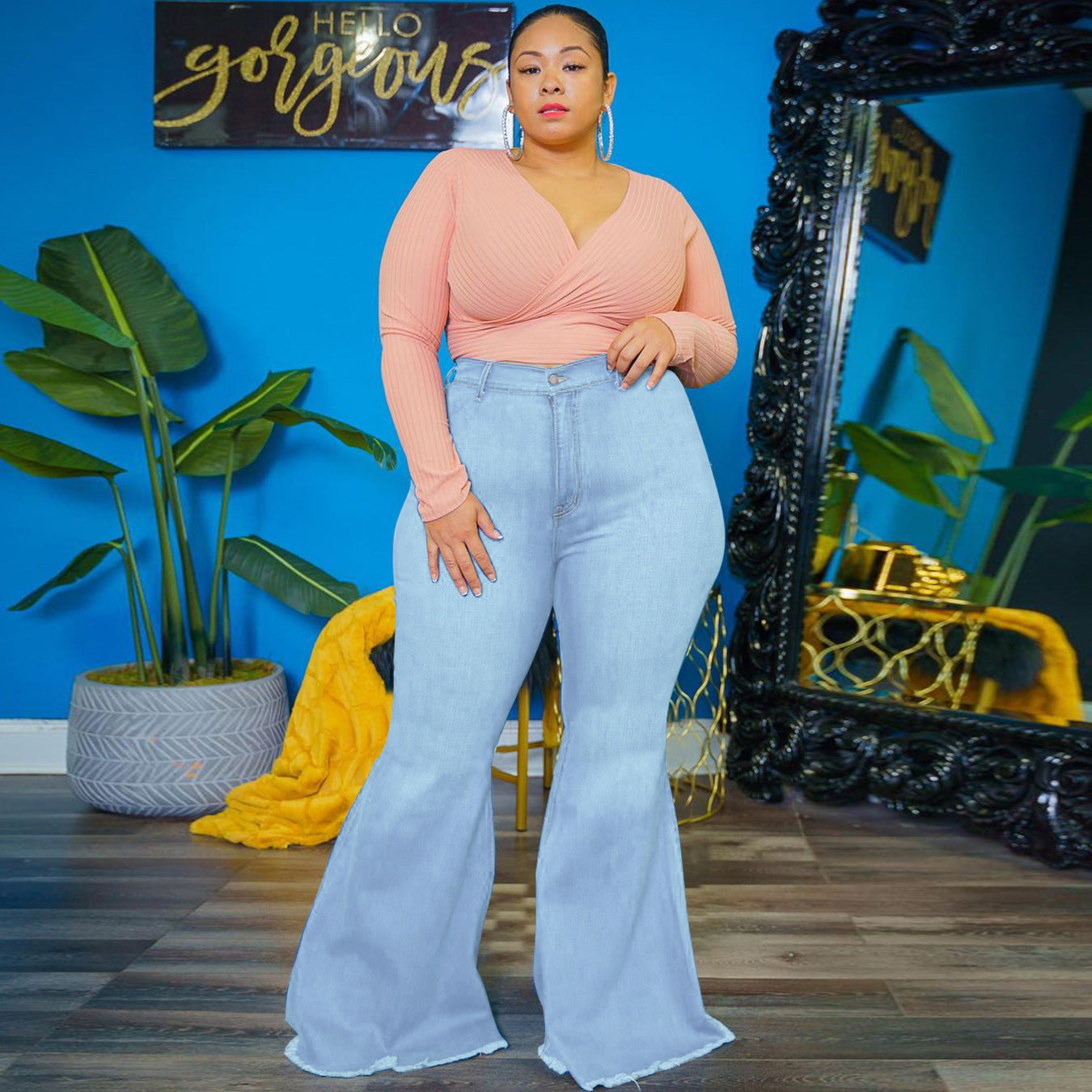 Plus size bell bottoms online