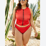 Conservative Solid Tankinis Wholesale Swimsuits Plus Size For Valentine'S Day