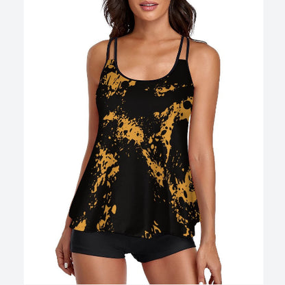 Printed Swimwears Tops & Boyshorts Womens 2 Piece Sets Tankini Womens Swimsuit Wholesale Vendors