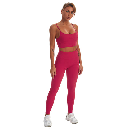 Wholesale Activewear Fitness Clothes Yoga Seamless Leggings & Crop Top