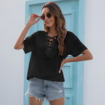 wholesale clothing Loose V-neck casual Top