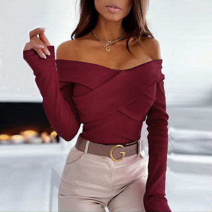 Bottoms V-Neck Sexy Tops Wholesale Women Clothing