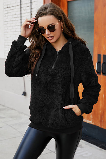 Long Sleeve Zipper Hooded Wholesale Sweatshirts With Pockets