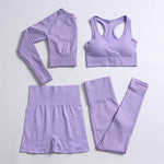 Stretch Fitness Yoga Sports Suit Pure Color