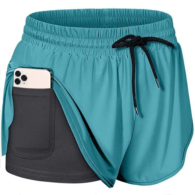 Casual Colorblock Pocket Shorts Wholesale Workout Clothes SSH201861