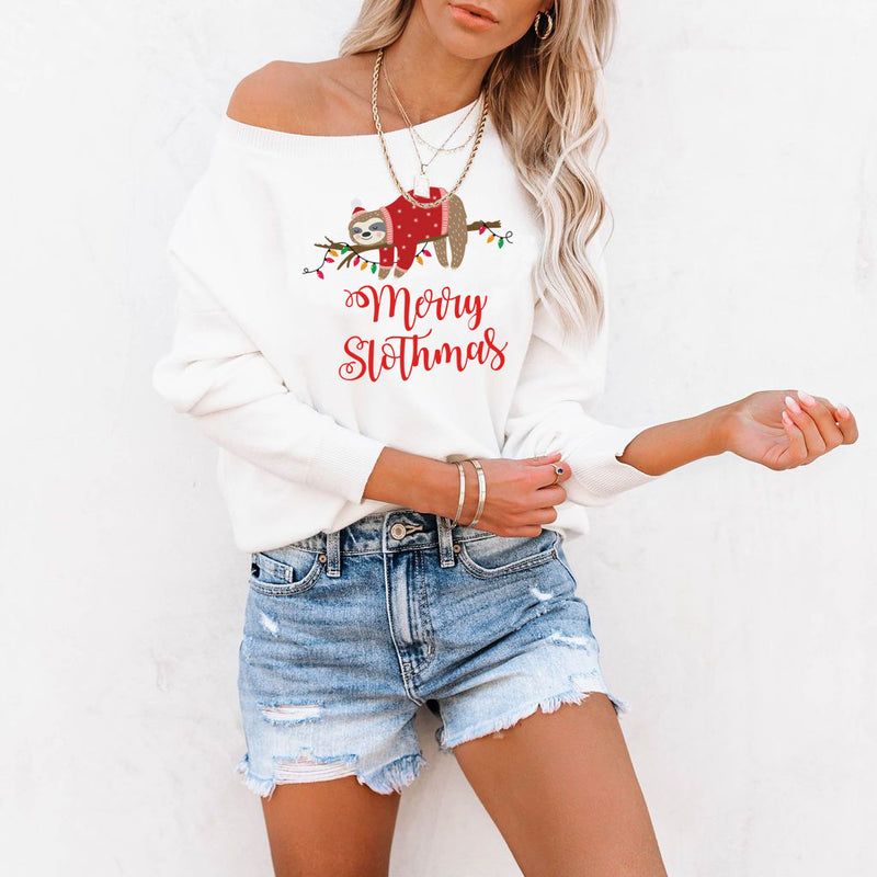 MERRY CHRISTMAS Print Women Sweatshirt