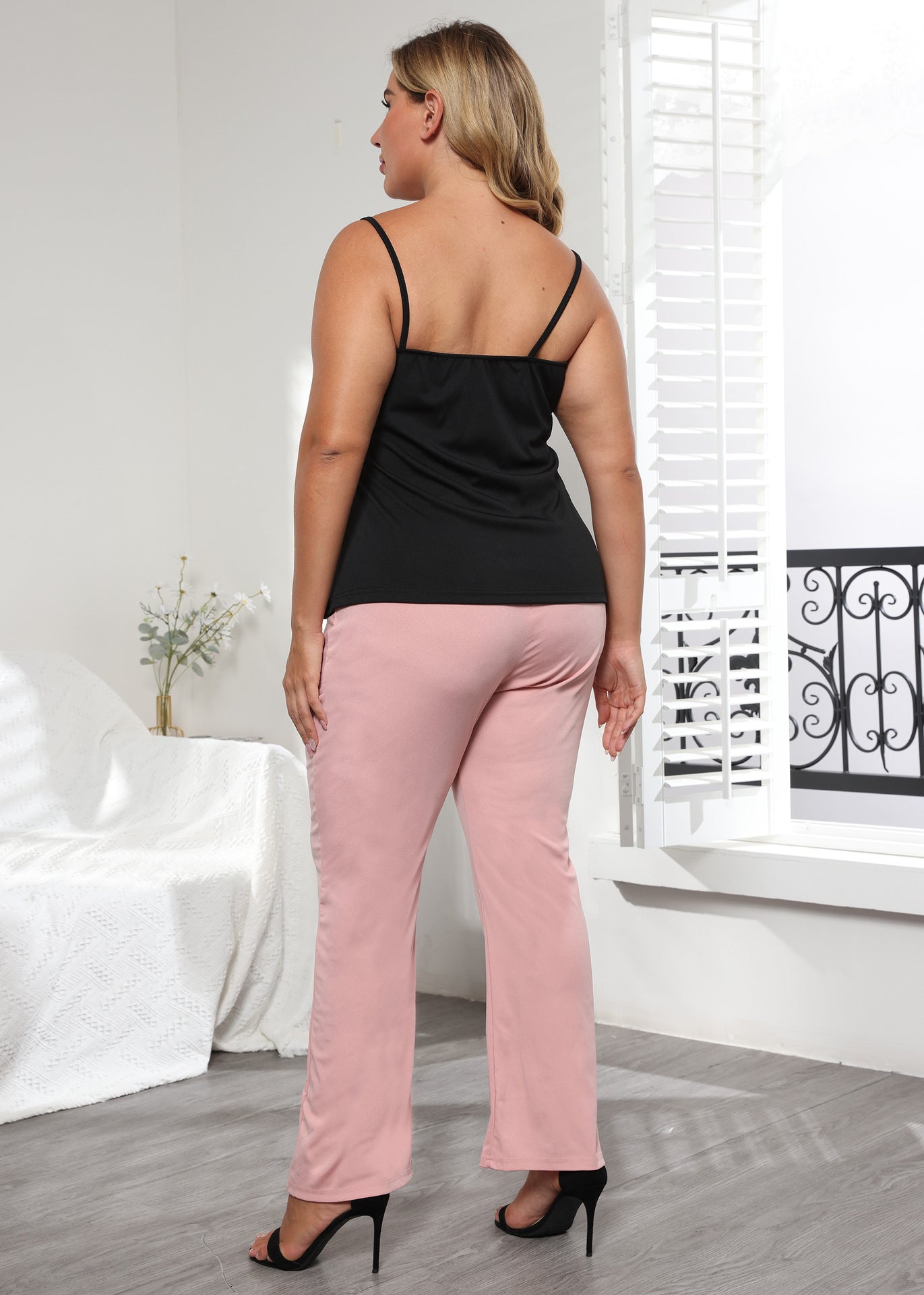 Solid Color Wholesale Plus Size Clothing Women Pants Office Wearing