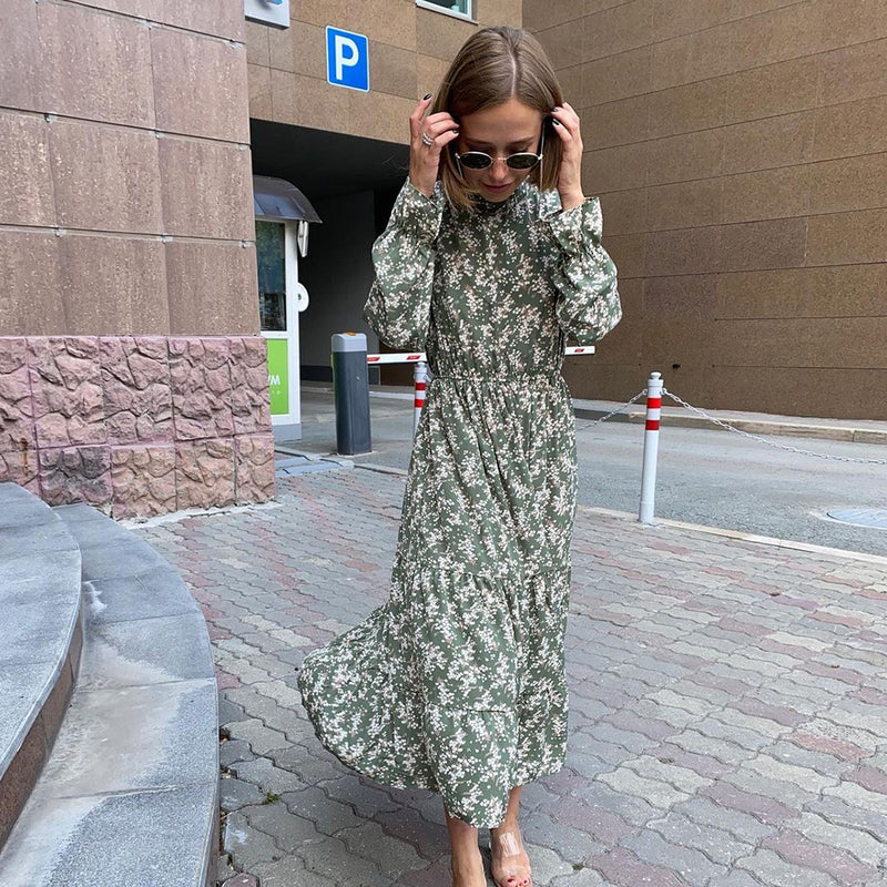 Swing Floral Wholesale Long Sleeve Maxi Dress