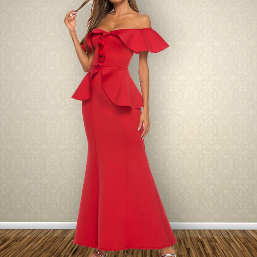 Xmas Mermaid Wholesale Prom Maxi Dress SD161608