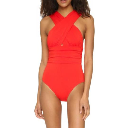 Swimsuit Deep V Cross Piece Wholesale