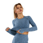 Long-Sleeved & Trousers Seamless Yoga Sportswear Wholesale Activewear Women Suits